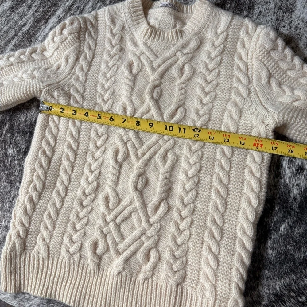 J. Crew Wallace and Barnes Shetland Wool Fisherman Sweater